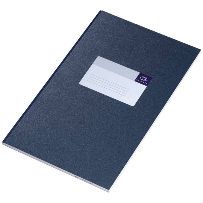 Notitieboek Djois Atlanta gelijmd 330x205 192blz lijn blauw