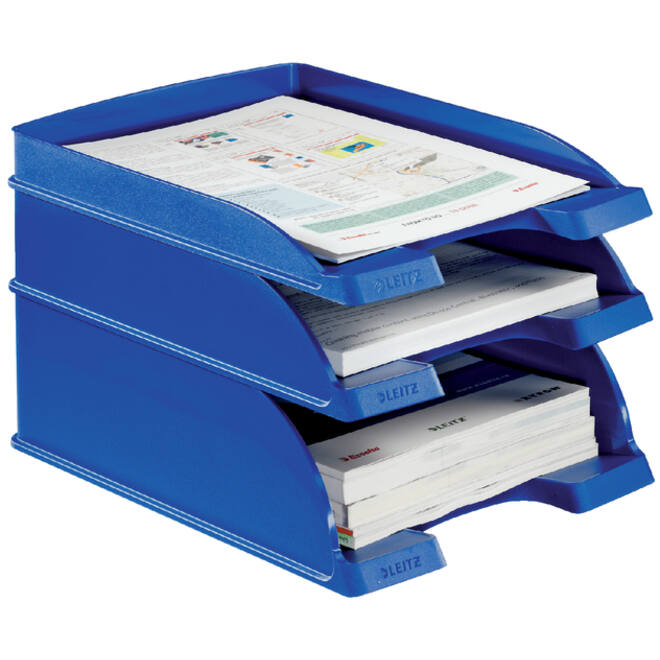 Brievenbak Leitz Plus Slim A4 blauw