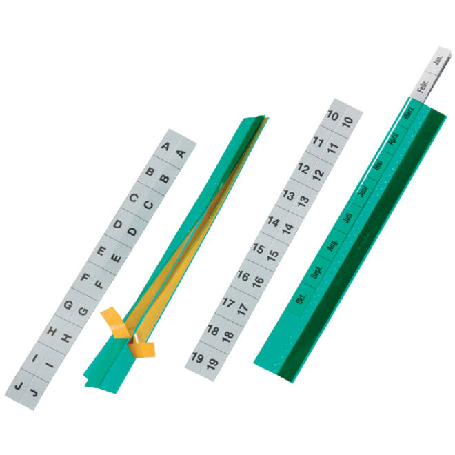 Tabstroken Durable zelfklevend glashelder 5x20cm