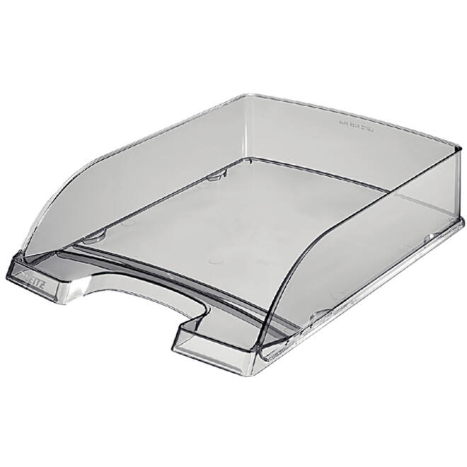 Brievenbak Leitz Plus A4 transparant rookglas