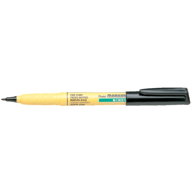 Viltstift Pentel NM10 textiel rond 1mm zwart
