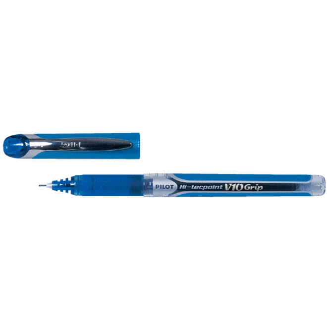 Rollerpen PILOT Hi-Tecpoint Grip V10 breed blauw