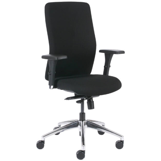 Bureaustoel Euroseats Milano synchroom zwart