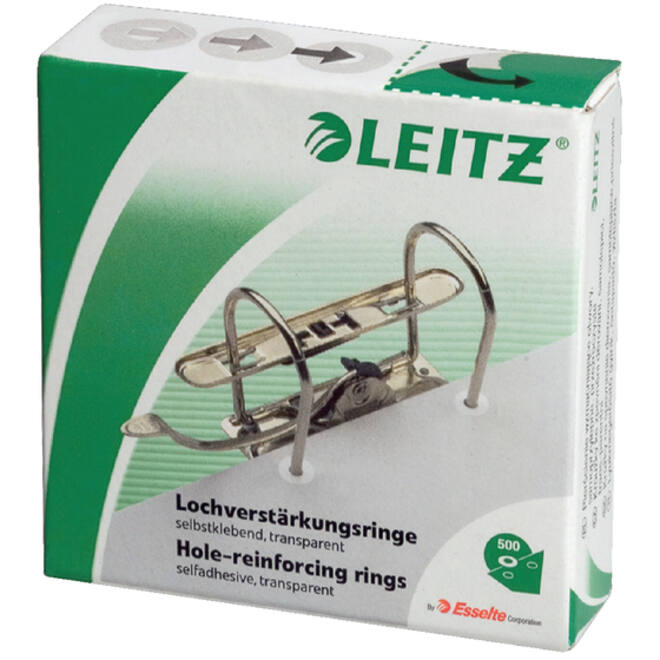 Versterkingsringen Leitz 1706 kunststof 500stuks transparant