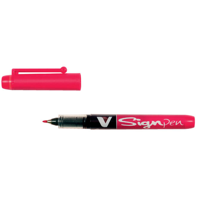 Fineliner PILOT V Signpen fijn rood