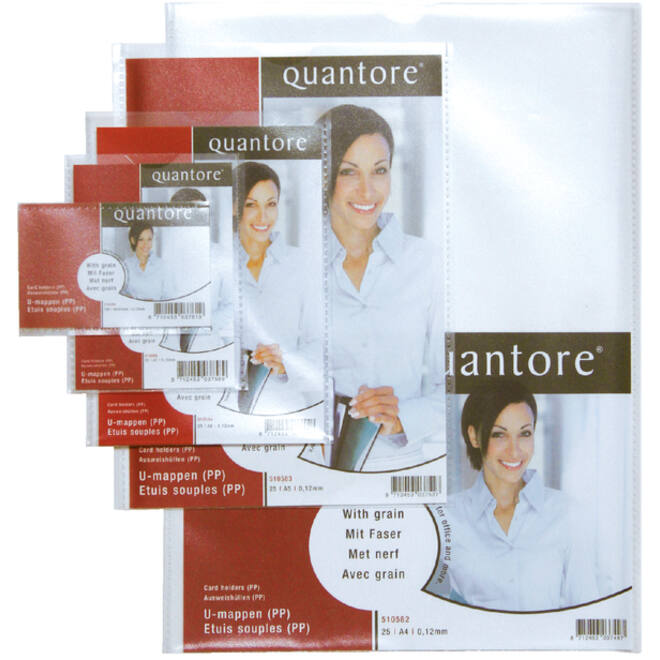 Insteekmap U-model Quantore A4 PP 0.12mm 25 stuks