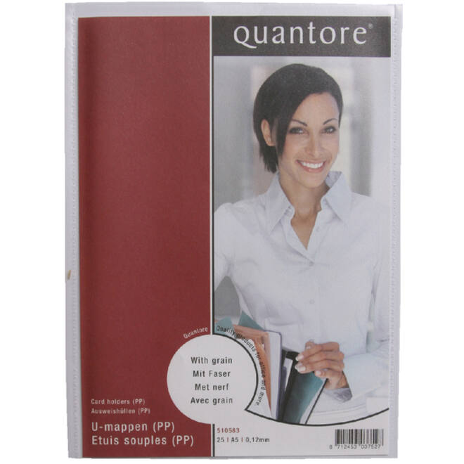 Insteekmap U-model Quantore A5 PP 0.12mm 25 stuks