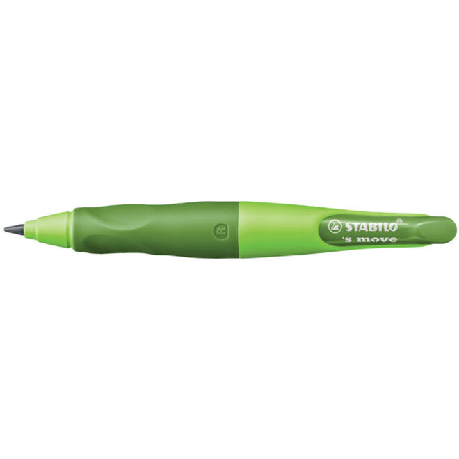 Vulpotlood STABILO Easyergo HB 3.15mm rechts groen/donkergroen incl puntenslijper blister à 1 stuk