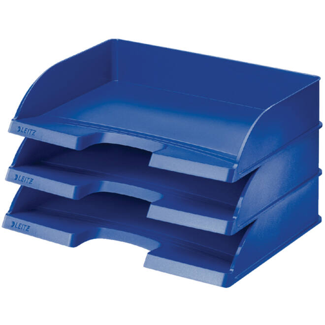 Brievenbak Leitz Plus A4 maxi dwars blauw