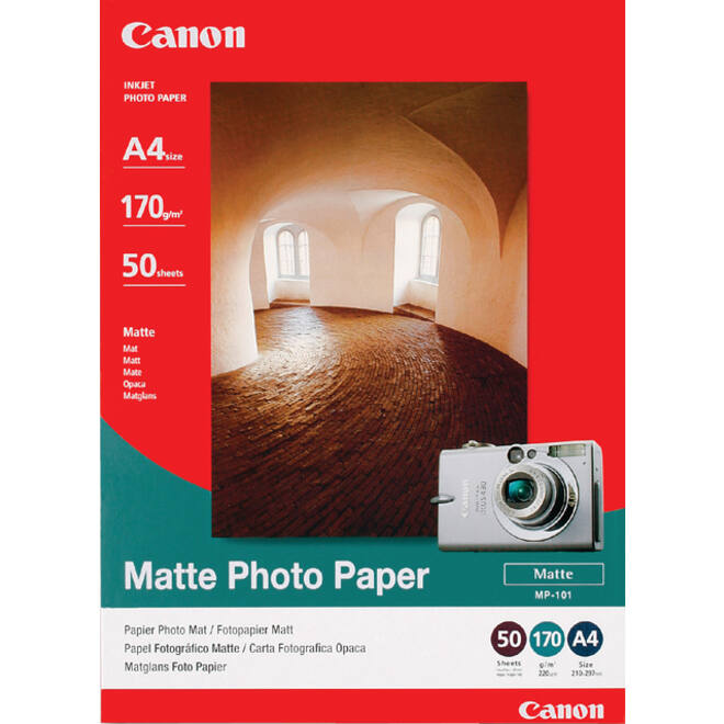 Inkjetpapier Canon MP-101 A4 170gr mat 50vel