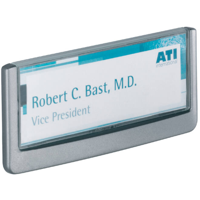 Deurbordje Durable Click sign 149x52.5mm grafiet