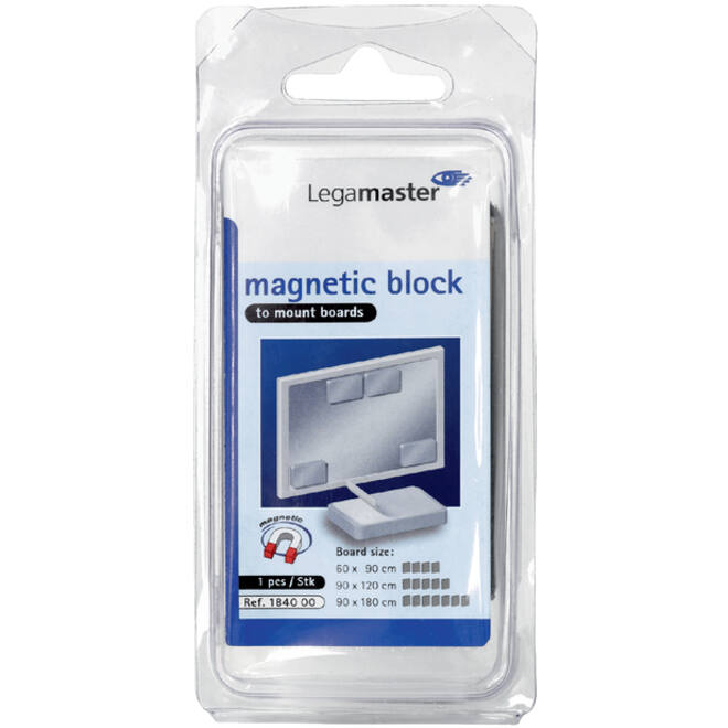 Magneet Legamaster 50x75x12mm blokmagneet