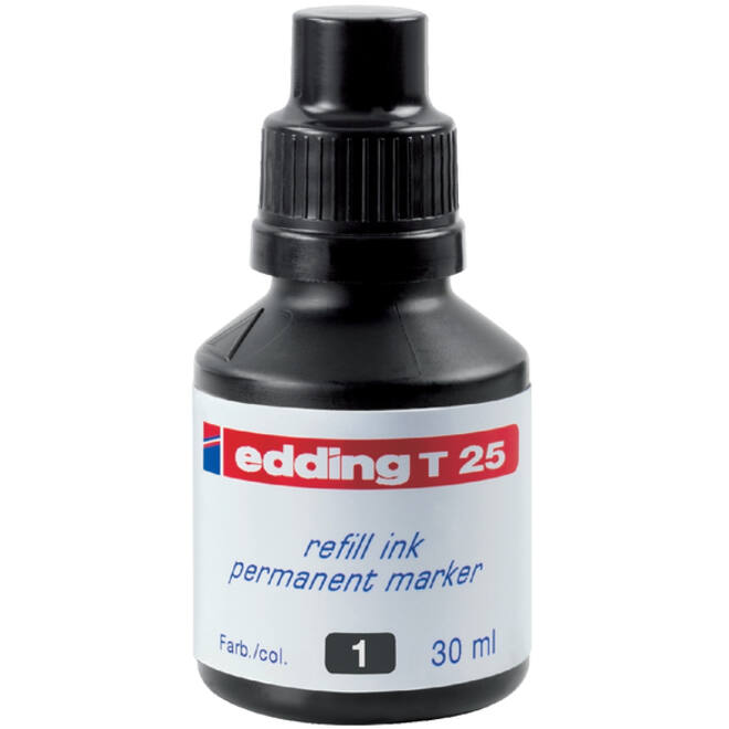 Viltstiftinkt edding T25 zwart
