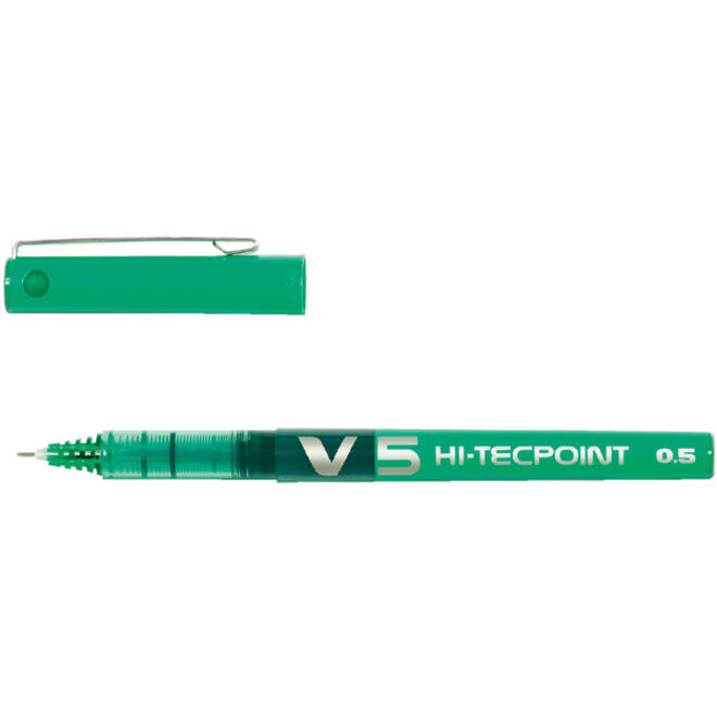 Rollerpen PILOT Hi-Tecpoint V5 fijn groen