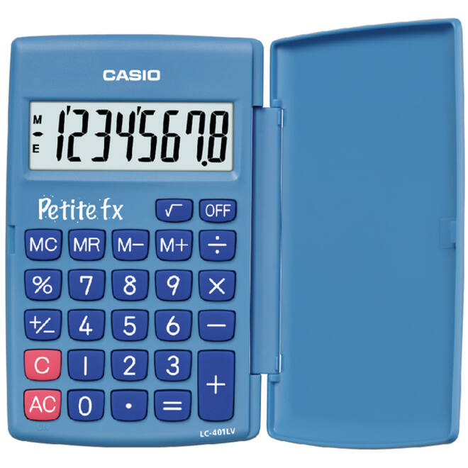 Rekenmachine Casio basisschool blauw