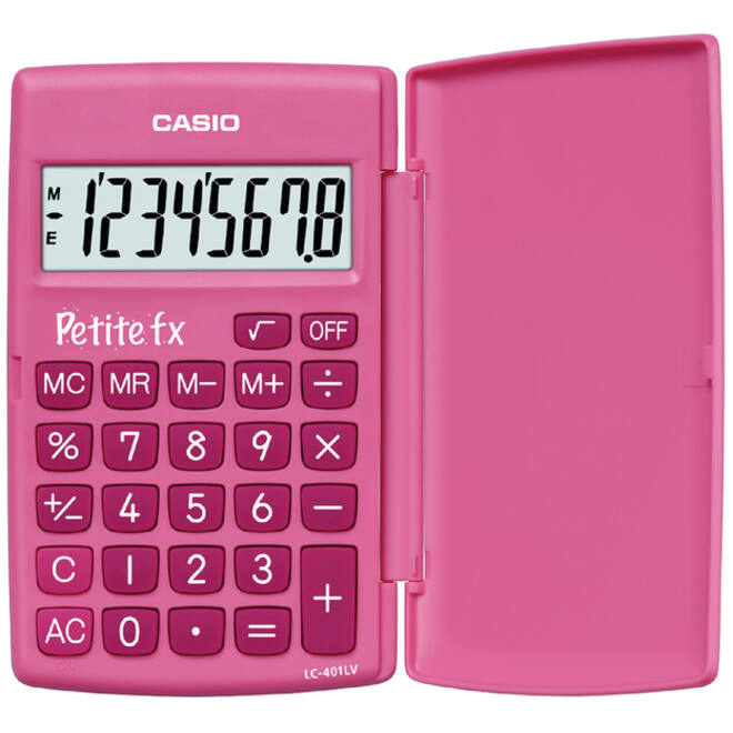 Rekenmachine Casio basisschool roze