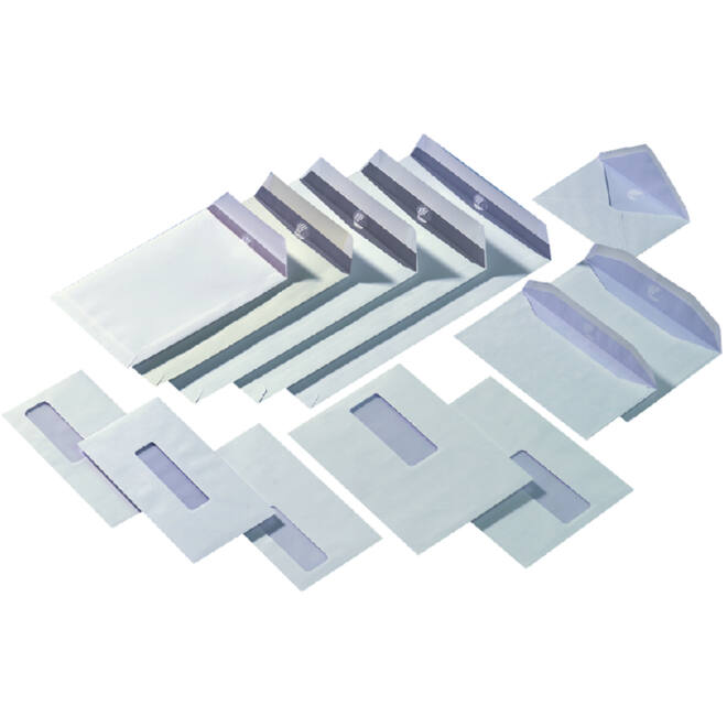 Envelop Quantore 156x220mm venster 4x11cm links 500stuks