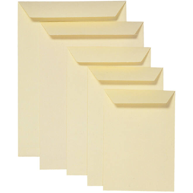 Envelop Quantore akte EA3 312x441mm cremekraft 250stuks
