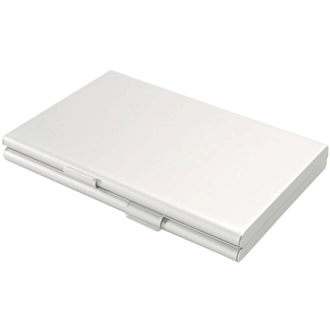Visitekaartenhouder duo aluminium