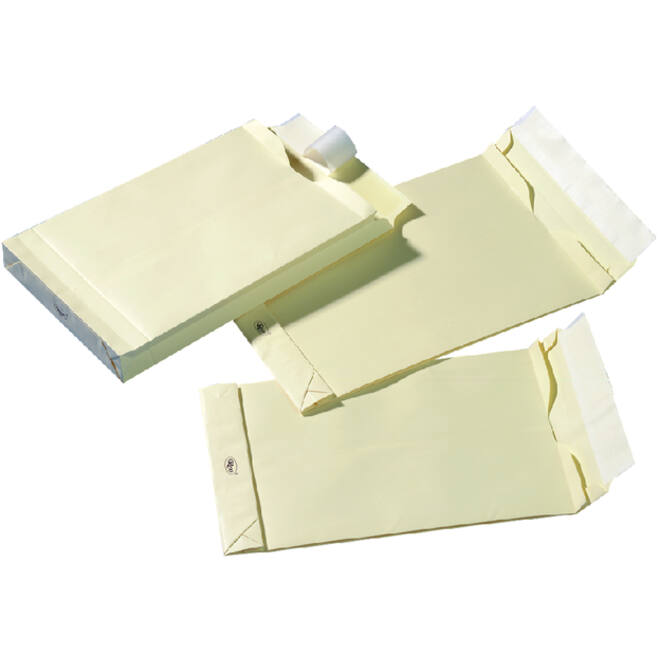 Envelop Quantore monsterzak 229x324x38mm zelfkl creme 125st