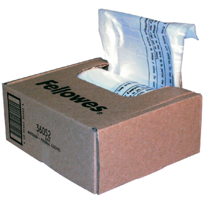 Papiervernietigerzak Fellowes 28liter 100stuks
