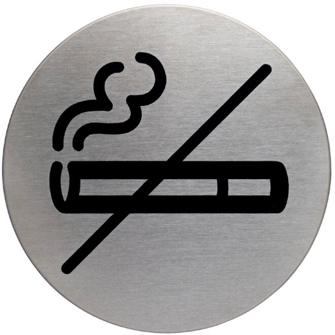 Infobord pictogram Durable 4911 niet roken rond 83Mm