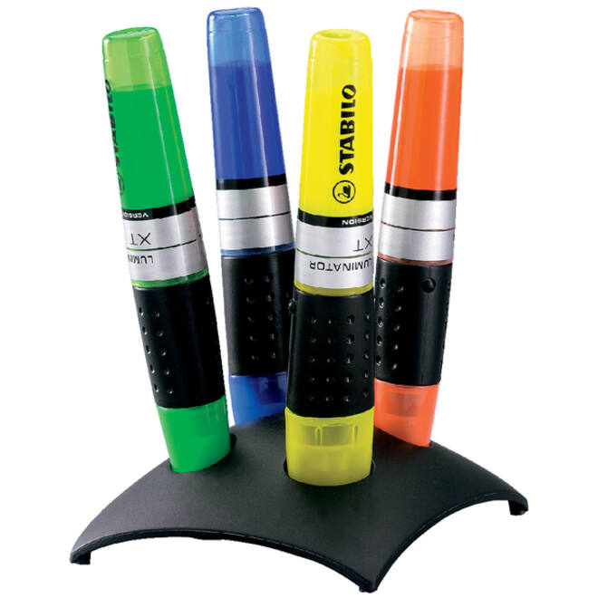 Markeerstift STABILO Luminator 71/04 assorti deskset à 4 stuks