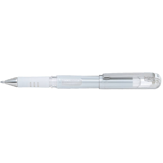 Gelschrijver Pentel K230M medium metallic wit