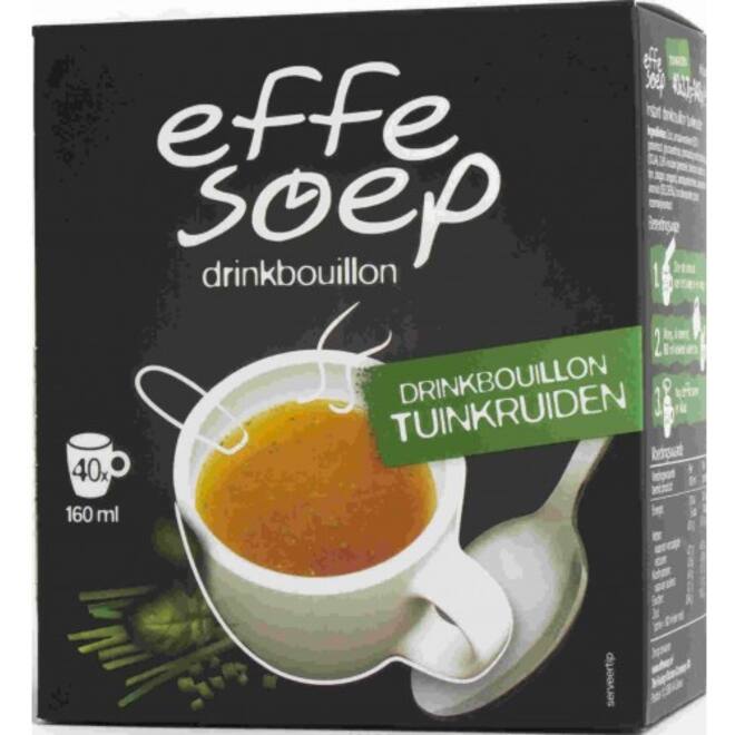 Effe Soep Drinkbouillon Tuinkruiden – 3 dozen × 40 sticks – 120 porties – Snel & Makkelijk Klaar