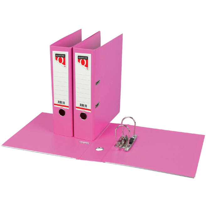 Ordner Quantore A4 80mm PP roze
