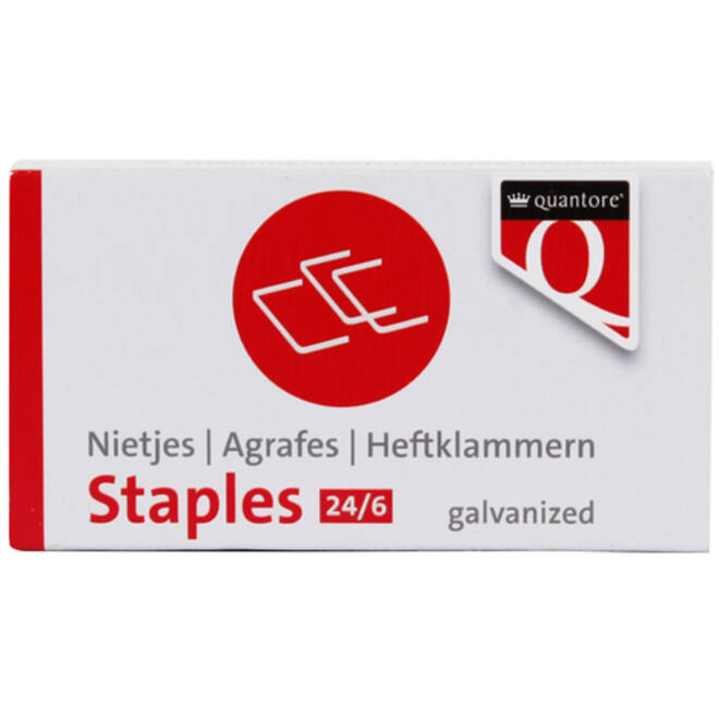 Nieten Quantore 24/6 1000stuks verzinkt