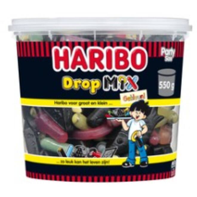 Drop Haribo mix gekleurd 550gr
