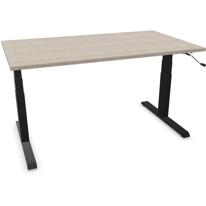 S-Light 140x80cm - Zwart / Oak Light