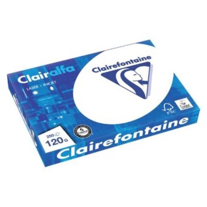 Kopieerpapier Clairefontaine Clairalfa A4 120gr Wit