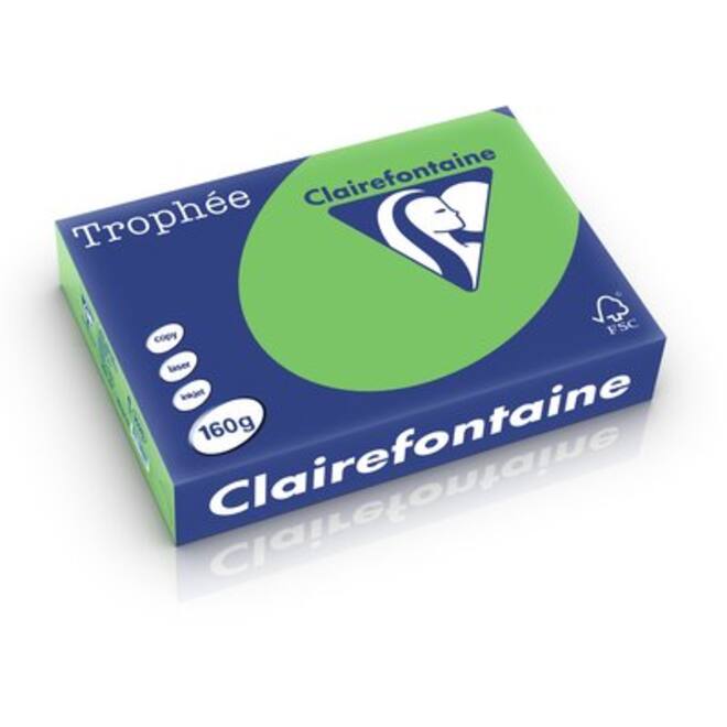 Kopieerpapier Clairefontaine Trophee intensief 80gr A4 grasgroen