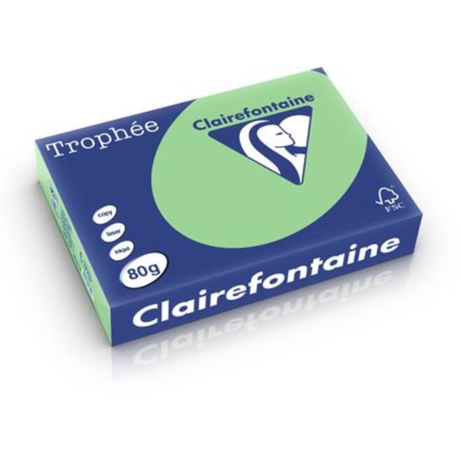 Kopieerpapier Clairefontaine Trophee (BE) natuurgroen A4 1775