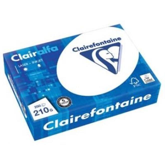 Kopieerpapier Clairefontaine Clairalfa (BE) A4 210gr wit 2216