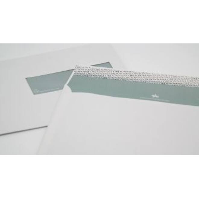 Enveloppen digitaal 156mm x 220mm wit EA5 venster rechts met effen binnendruk