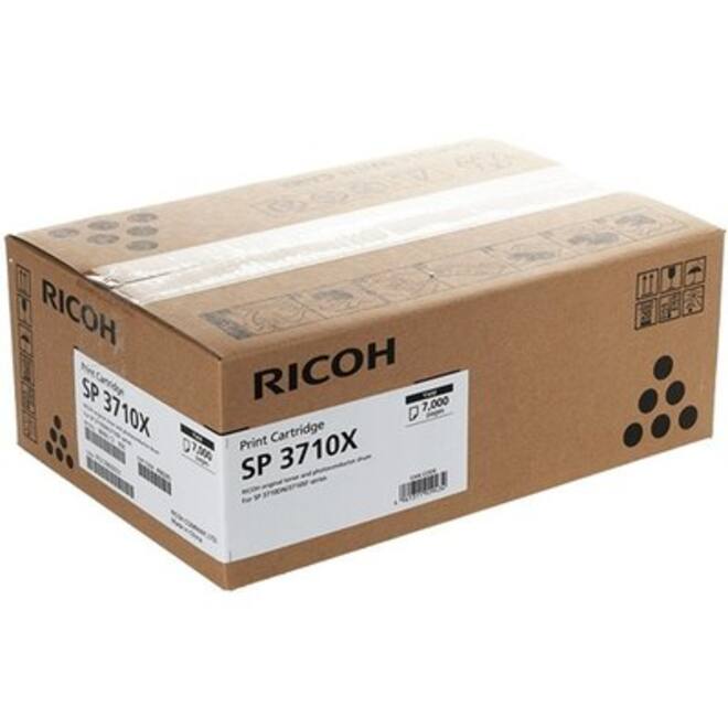 Ricoh SP 3710X tonercartridge zwart (capaciteit 7.000 afdrukken)