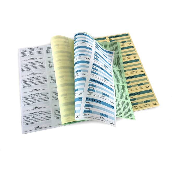 Durable Visitors Book 100 Navulling, Naamkaartjes 60 × 90 mm, Wit