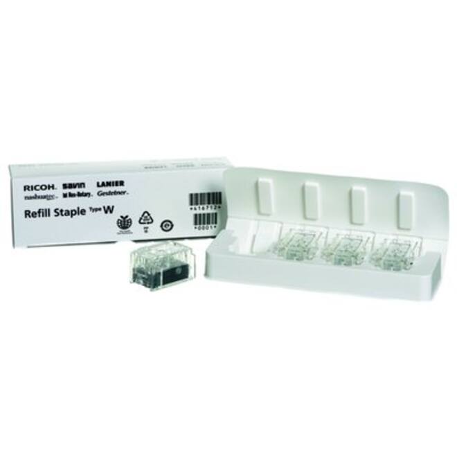 Ricoh type W nietcartridge refill (4 x 2.000 nietjes)
