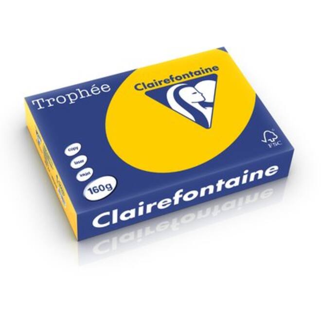 Kopieerpapier Clairefontaine Trophee intensief 80g/m² zonnebloemgeel 1978 210 x 297 mm A4 LG