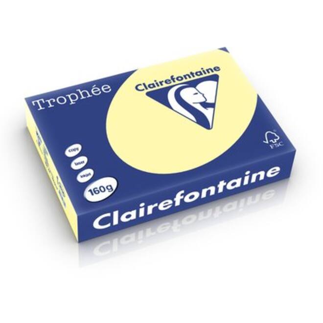 Clairefontaine Trophee (BE) pastel basic 80g/m² geel 1884 297 x 420 mm A3 SG