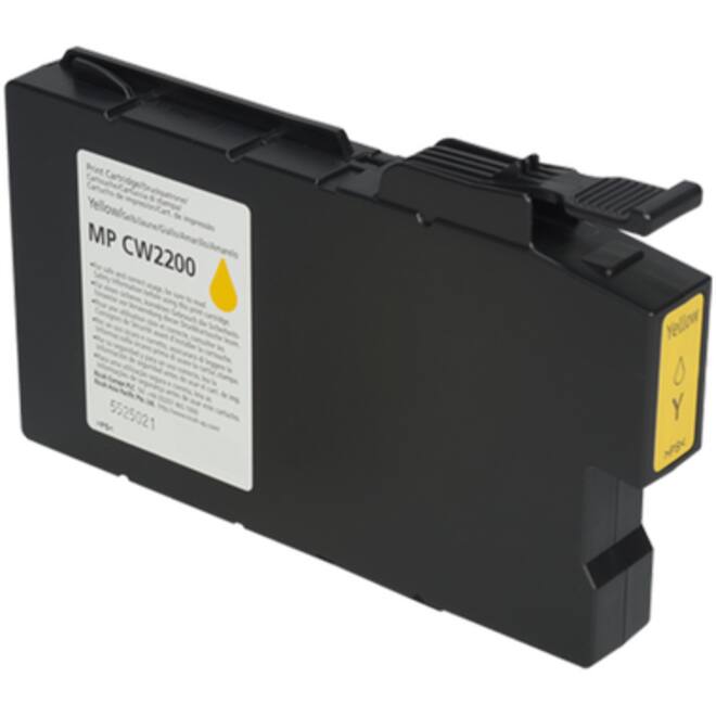 Ricoh MP CW2200 gelcartridge geel 100ml (460 afdrukken)