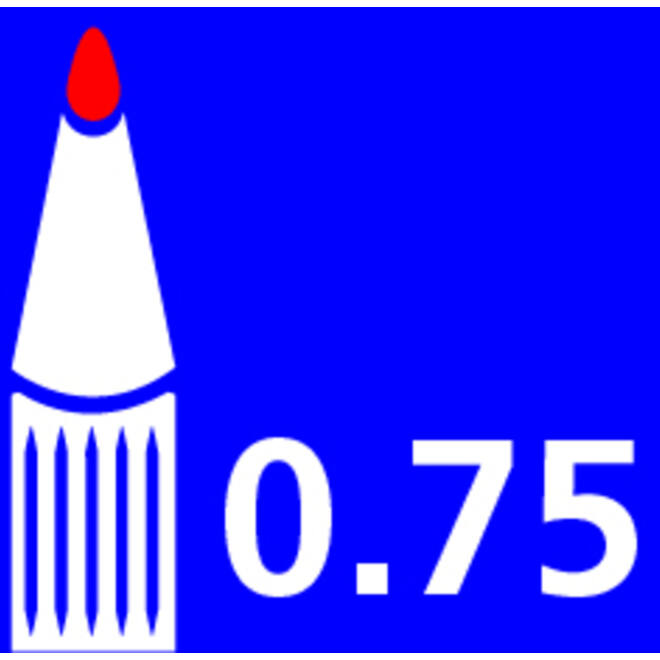 Viltstift edding 404 rond 0.75mm rood