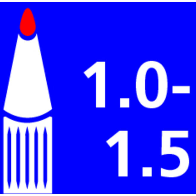 Whiteboardstift Quantore rond 1-1.5mm zwart
