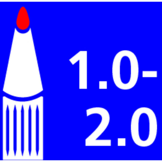 Paintmarker edding 791 op alcoholbasis 1-2mm wit