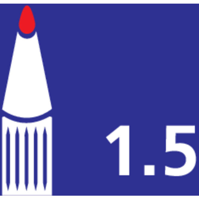 Viltstift Artline 70 rond 1.5mm zwart