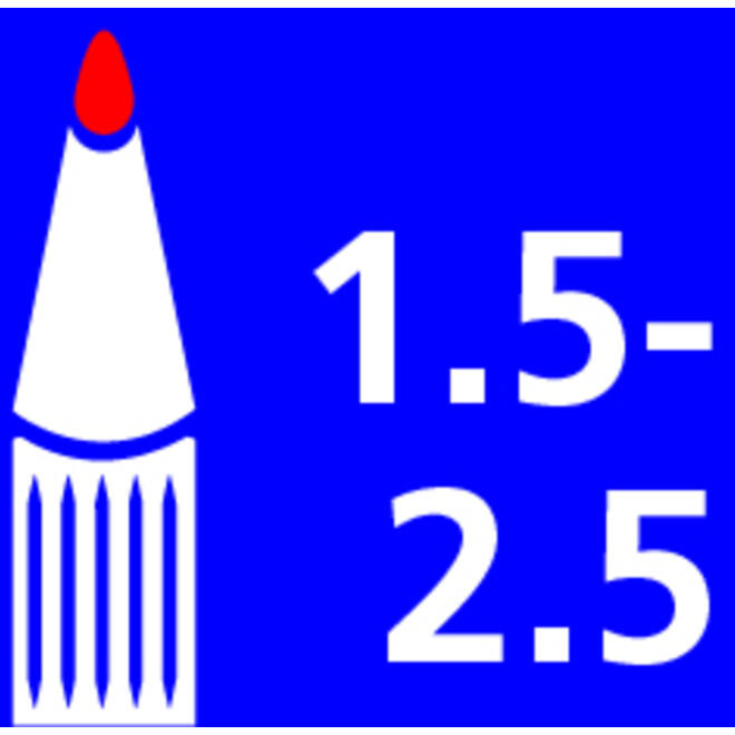 Viltstift STABILO Mark-4-All 651/46 1.5-2.5mm zwart