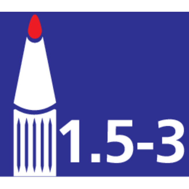 Viltstift Legamaster TZ 100 whiteboard rond 1.5-3mm rood